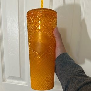 2022 Starbucks Jeweled Orange Mango Venti Tumbler 24oz